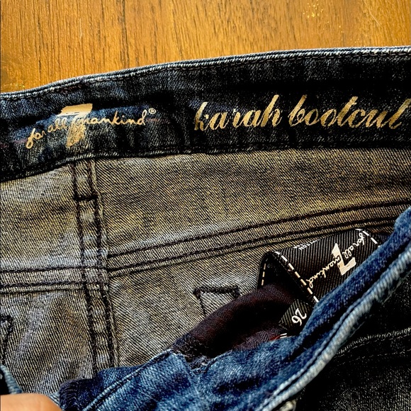 7 For All Mankind dark wash Karah bootcut jeans - Picture 3 of 8